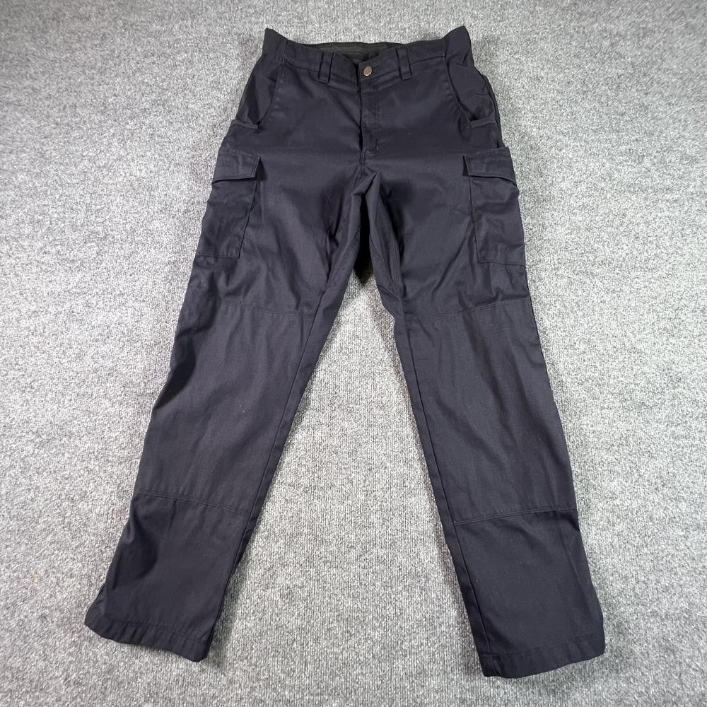 Cargo Pant Mens 34x32 Navy Blue Ripstop Mesh-Lined Workwear Utility CU2382